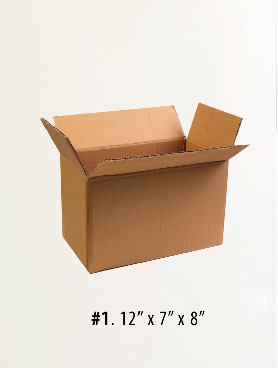 Cardboard Boxes 12" X 7" X 8" 